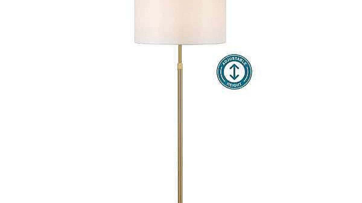 Gold floor deals lamp shade